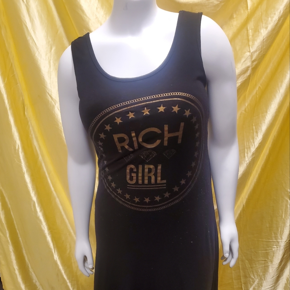 Myth brand black maxi dress- large